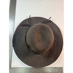 Kathy Jeanne Floppy Hat Womens OS Brown Excellent Wool Felt WideBrim Made In USA